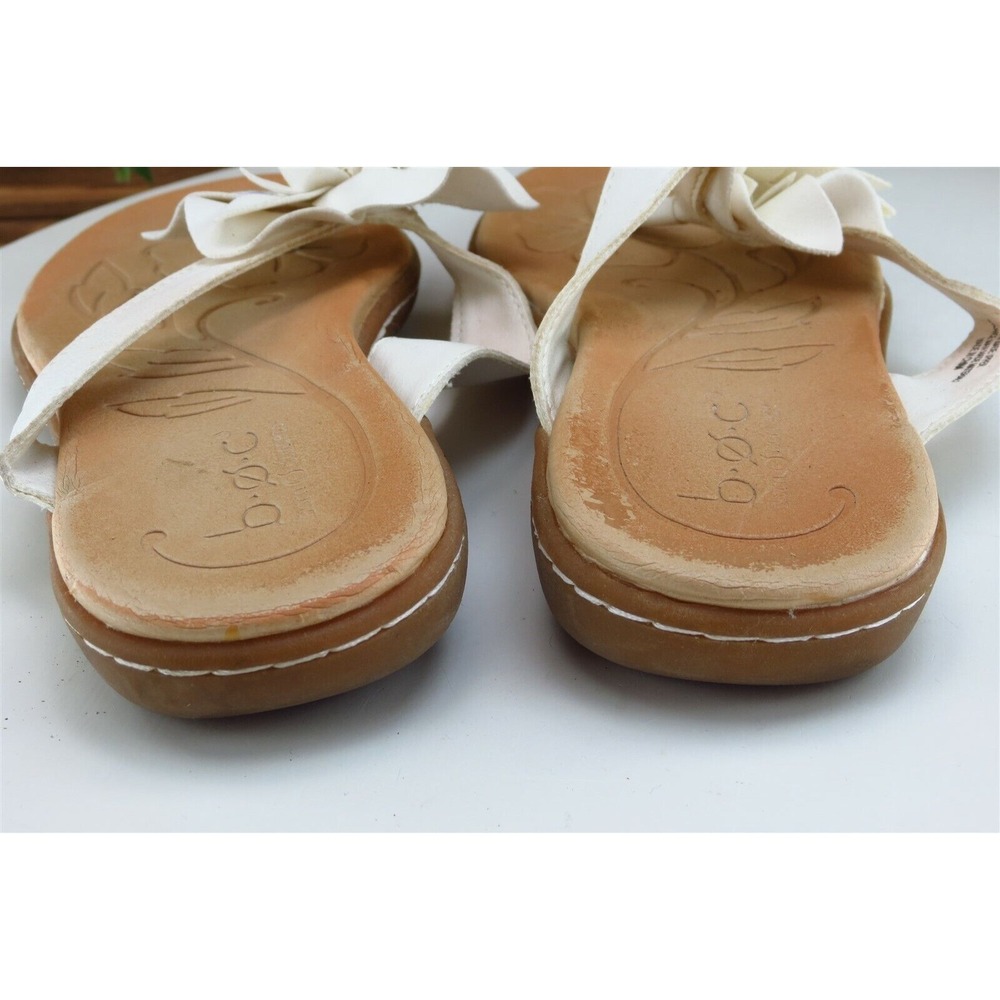 Born concept Sz 6 M White Flip Flop Synthetic‎ Women Sandals - Picture 6 of 9